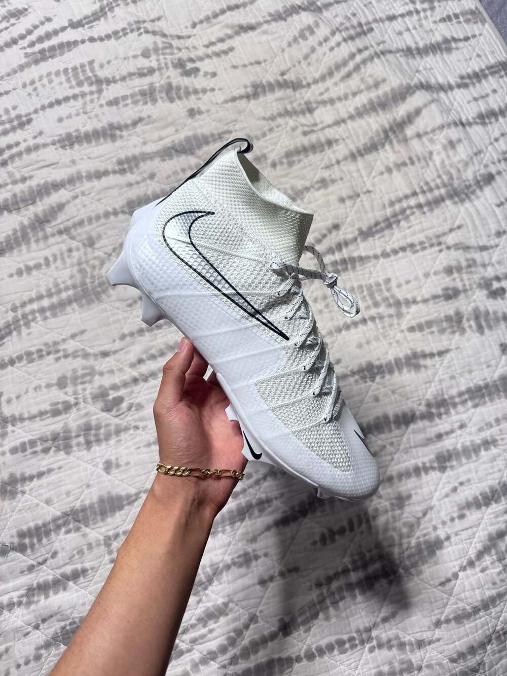Nike Vapor Edge 360 Untouchable Mid White Silver Men’s 15 FQ0235-102